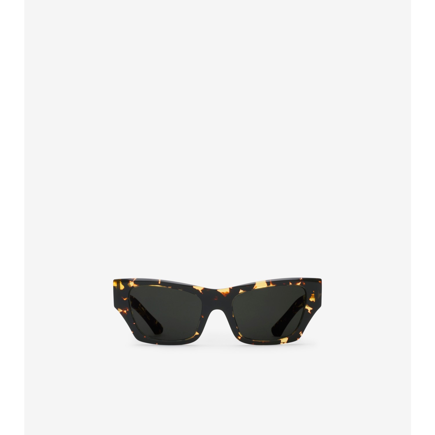 Shield Facet Cat-eye Sunglasses