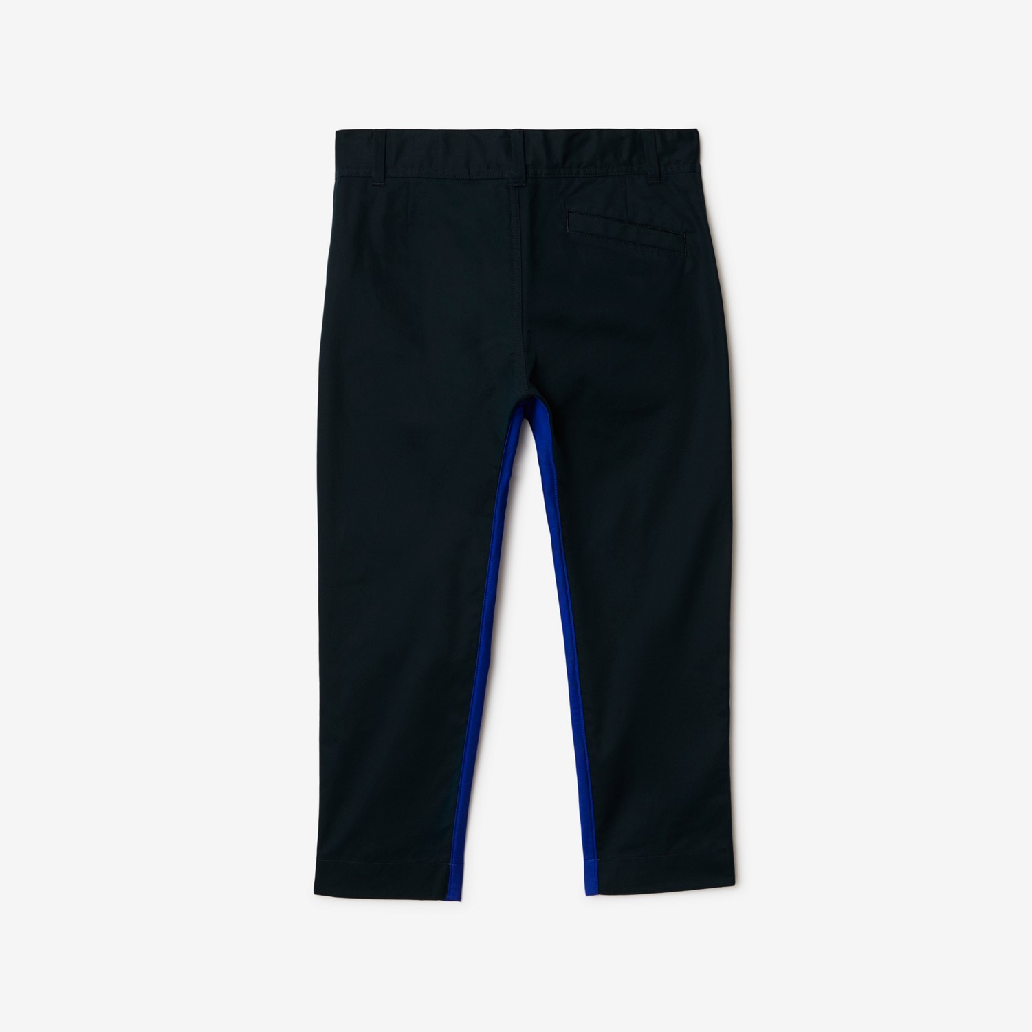 Cotton Trousers in Navy Black | Burberry® Official