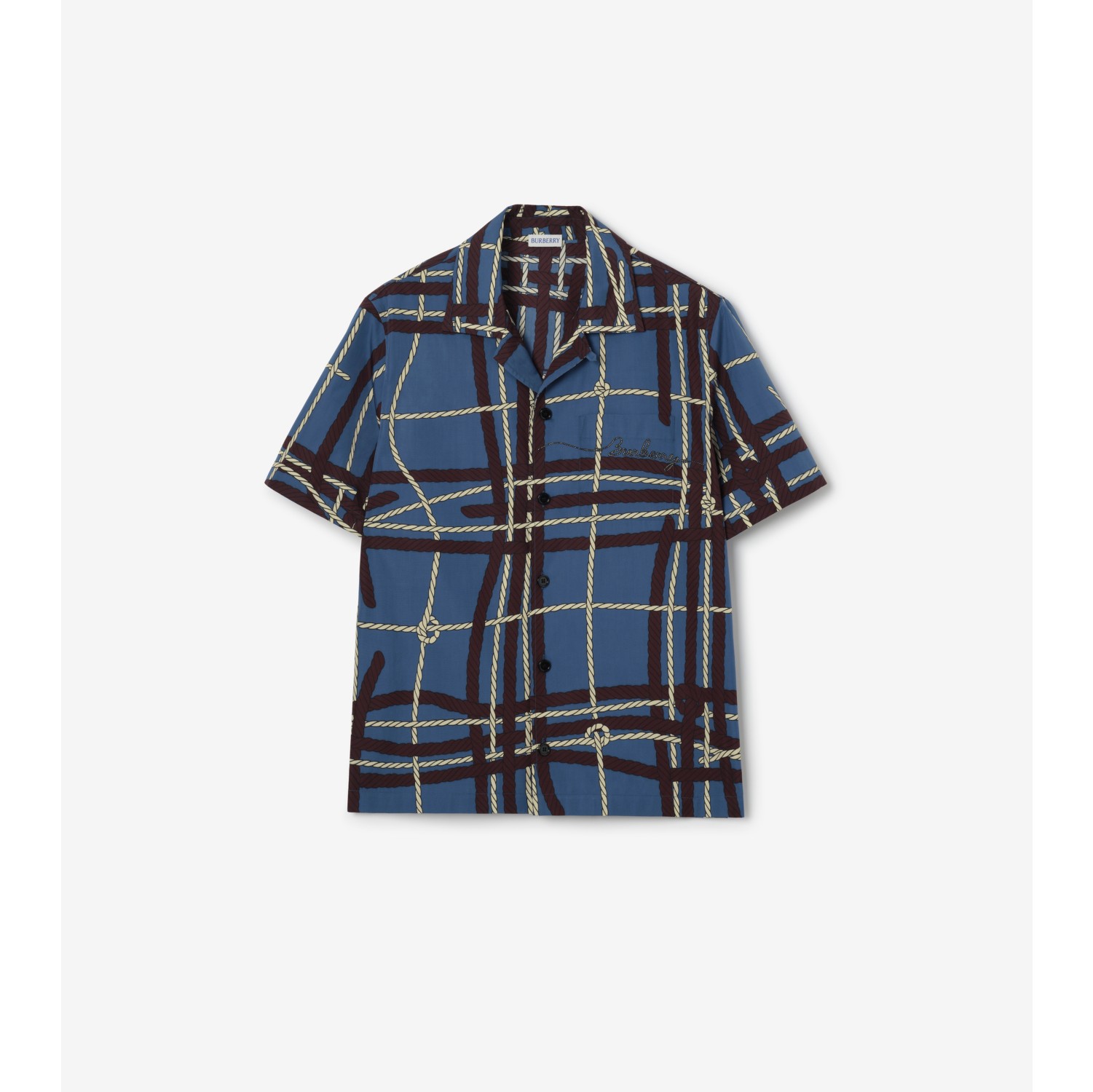 Relaxed Fit Knot Check Cotton Shirt