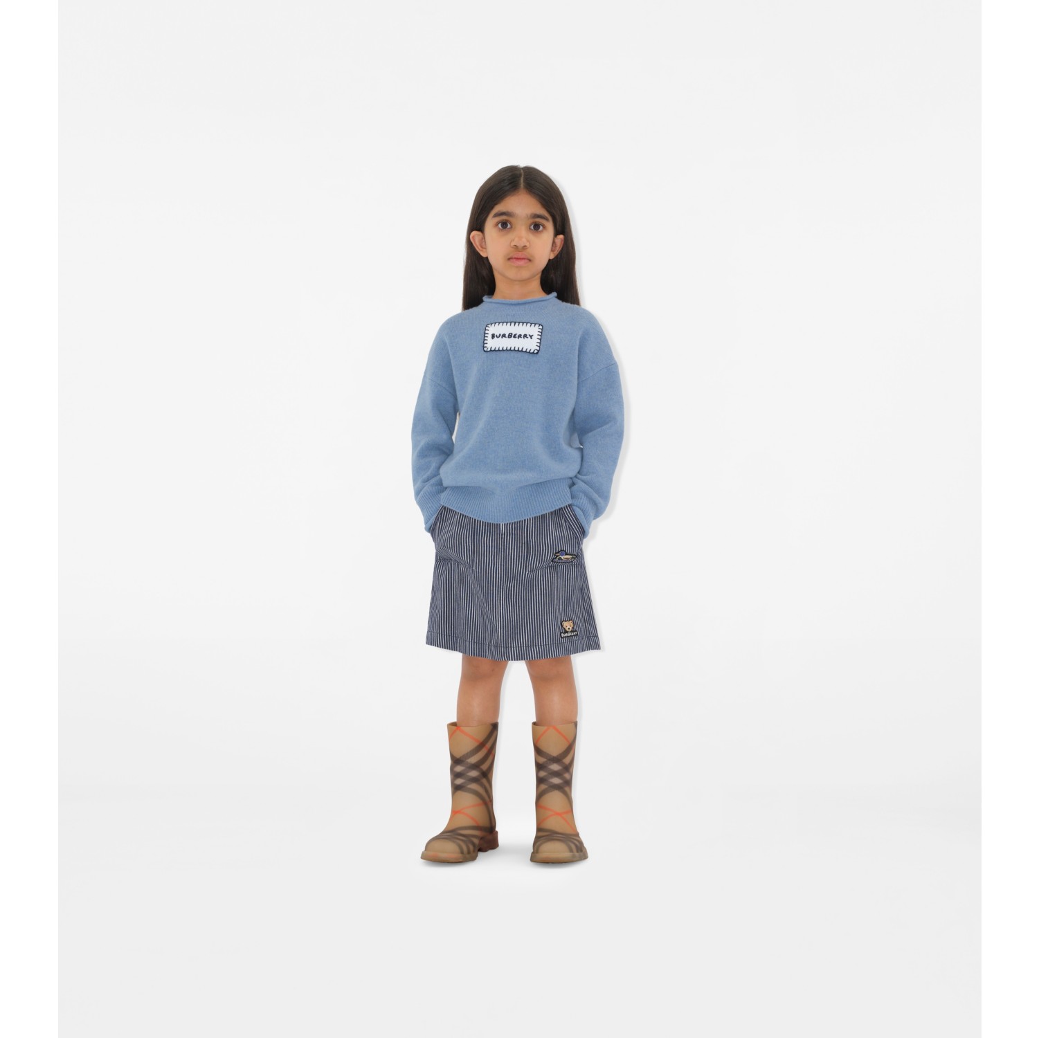 Pullover in lana con logo