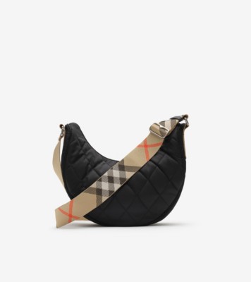 Large Horseshoe Crossbody Bag in Black - Men, Nylon | Burberry