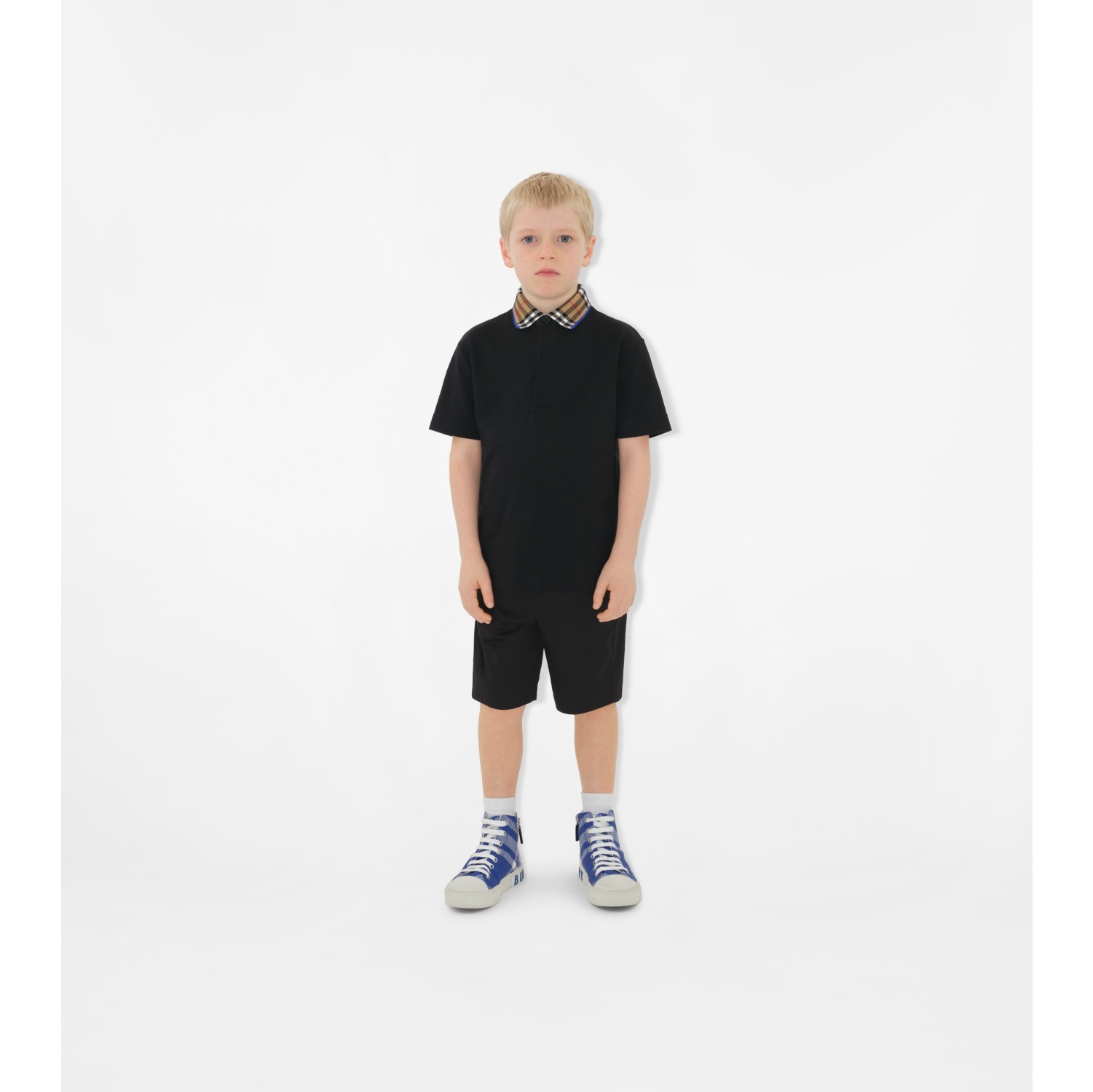 Cotton Shorts in Black - Children | Burberry® Official