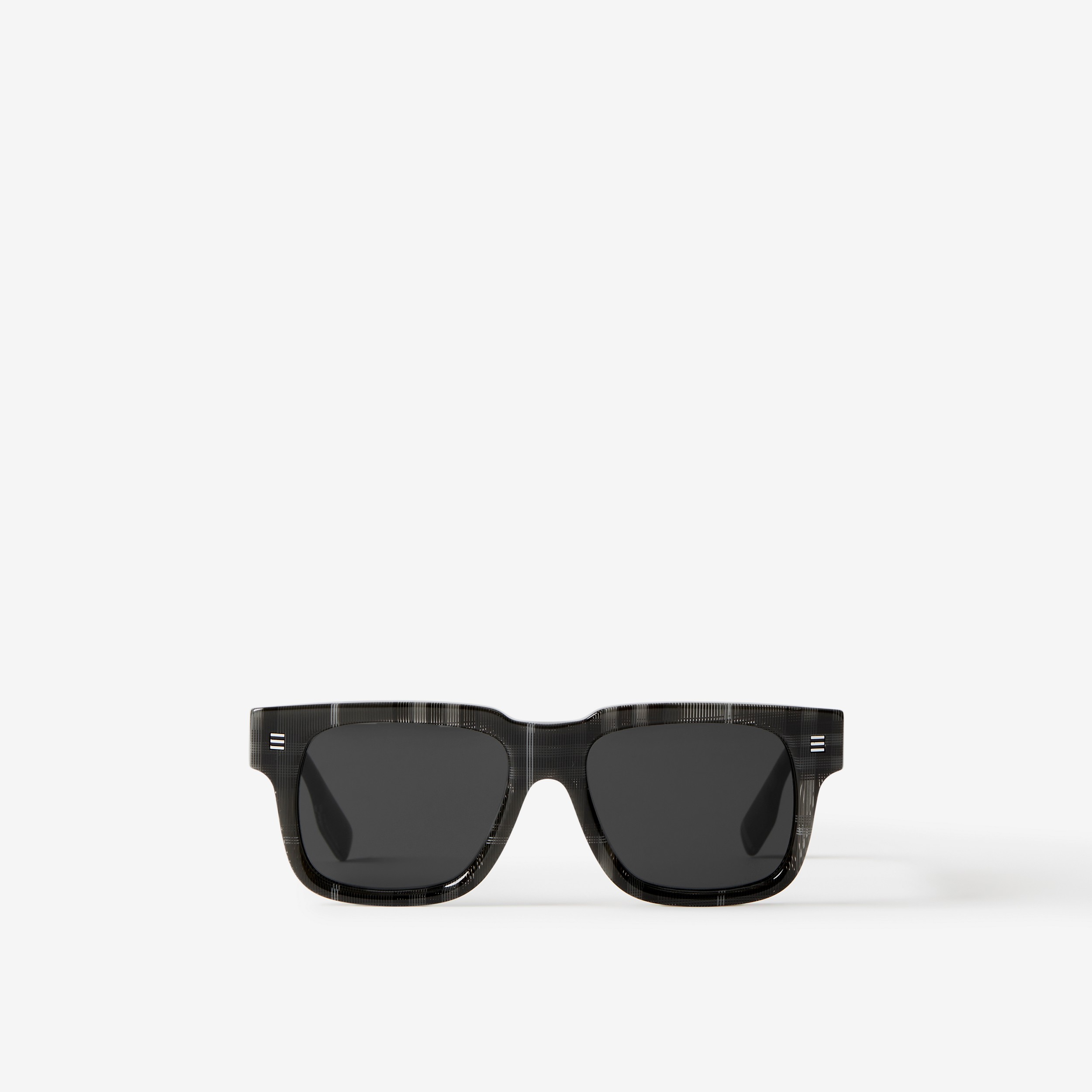 Square Frame Sunglasses in Charcoal | Burberry® Official - 1