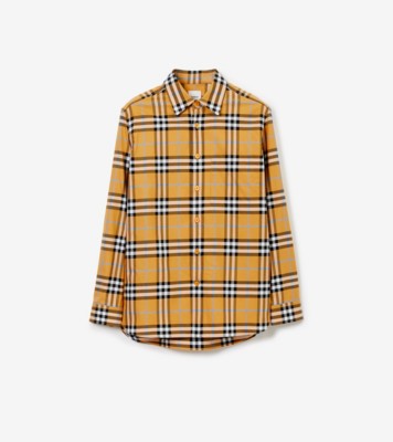 Orange burberry best sale shirt