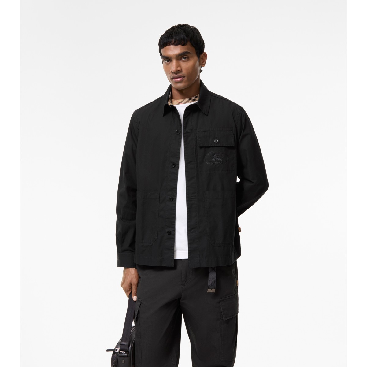  Check Cotton Overshirt