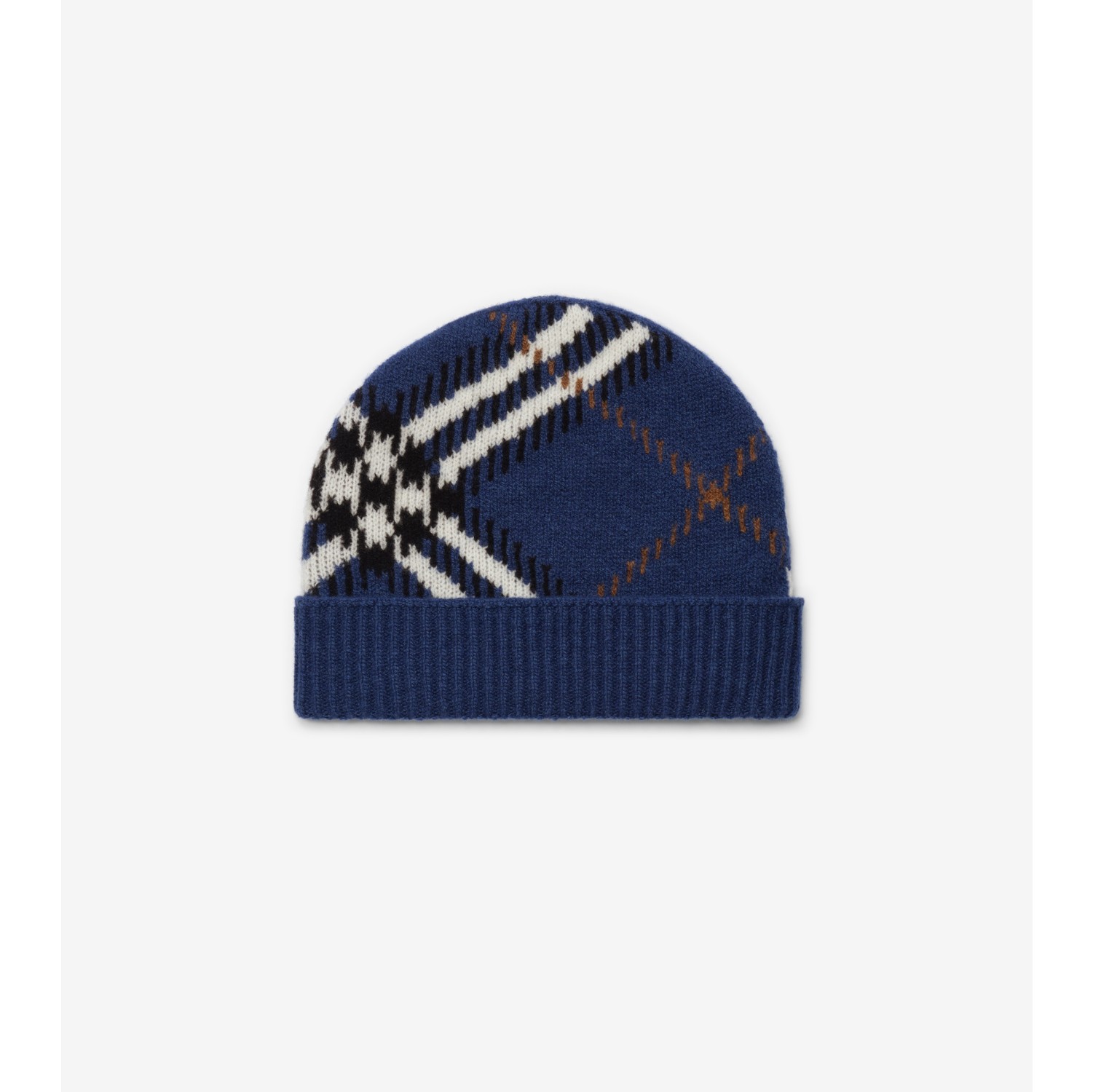 Check Cashmere Blend Beanie