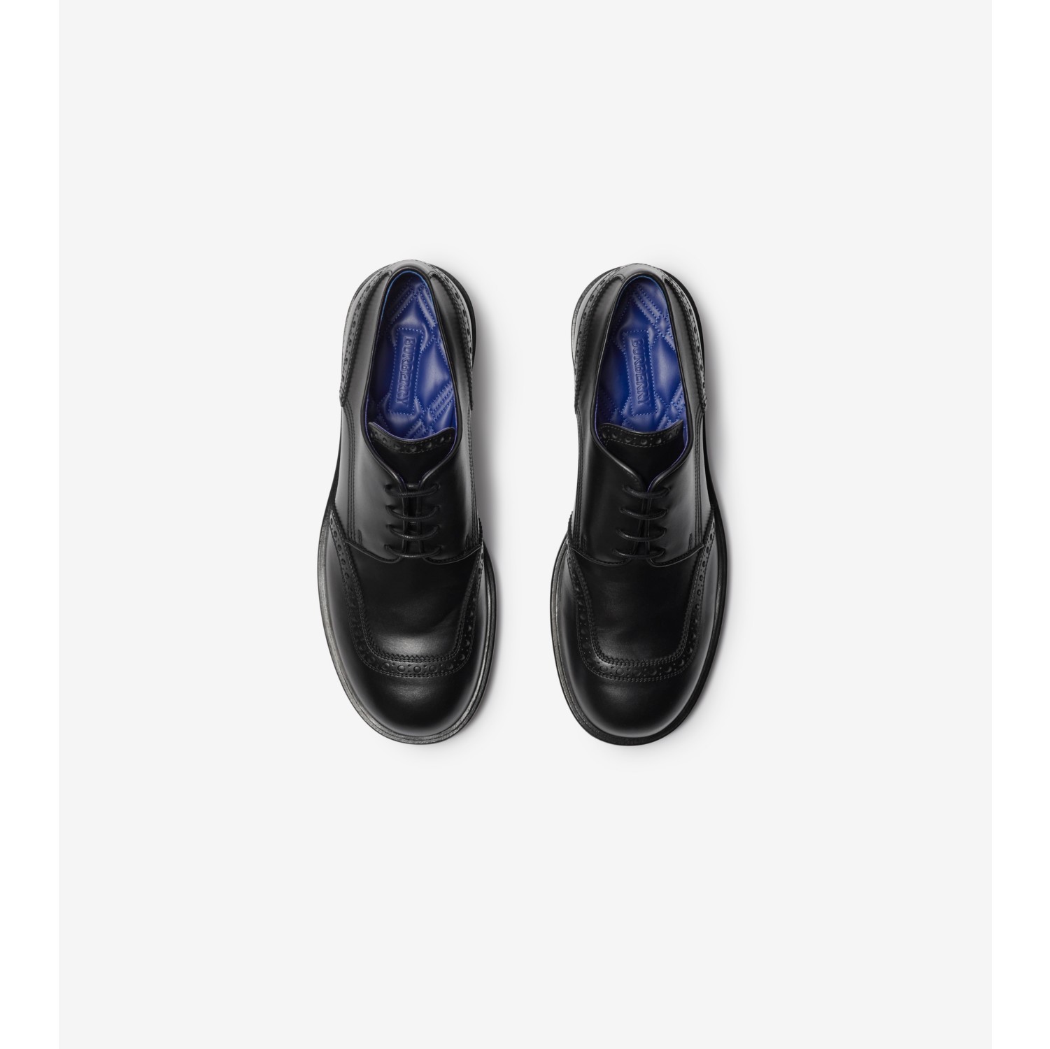 Leather Soho Brogues in Black - Men | Burberry® Official