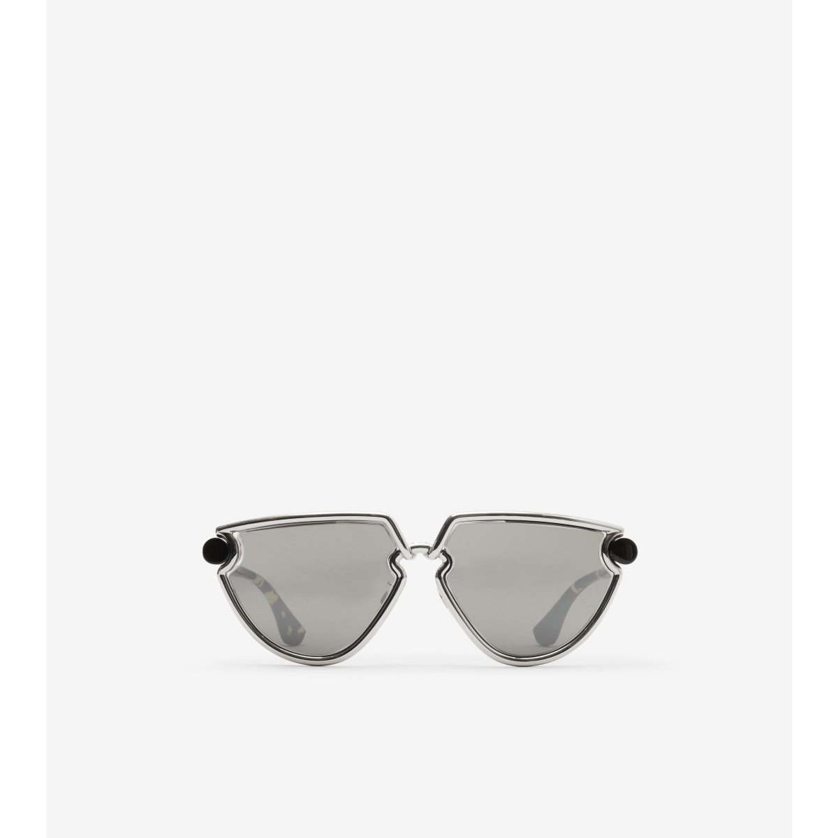 Burberry Clip Sunglasses In Silver
