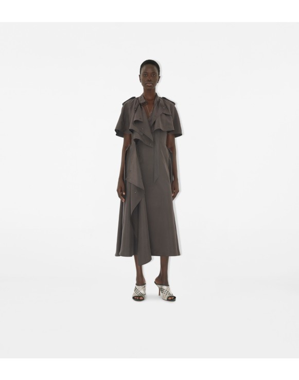 Silk Trench Dress