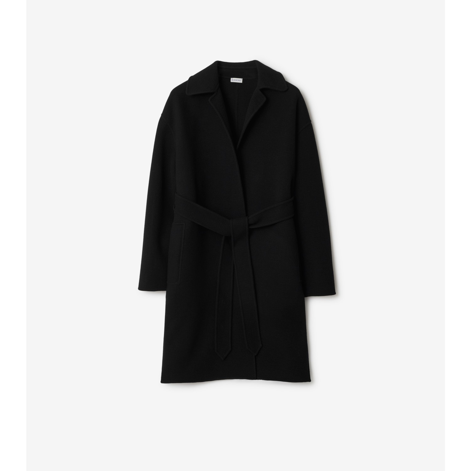 Manteau portefeuille en cachemire Noir Femme Site officiel Burberry