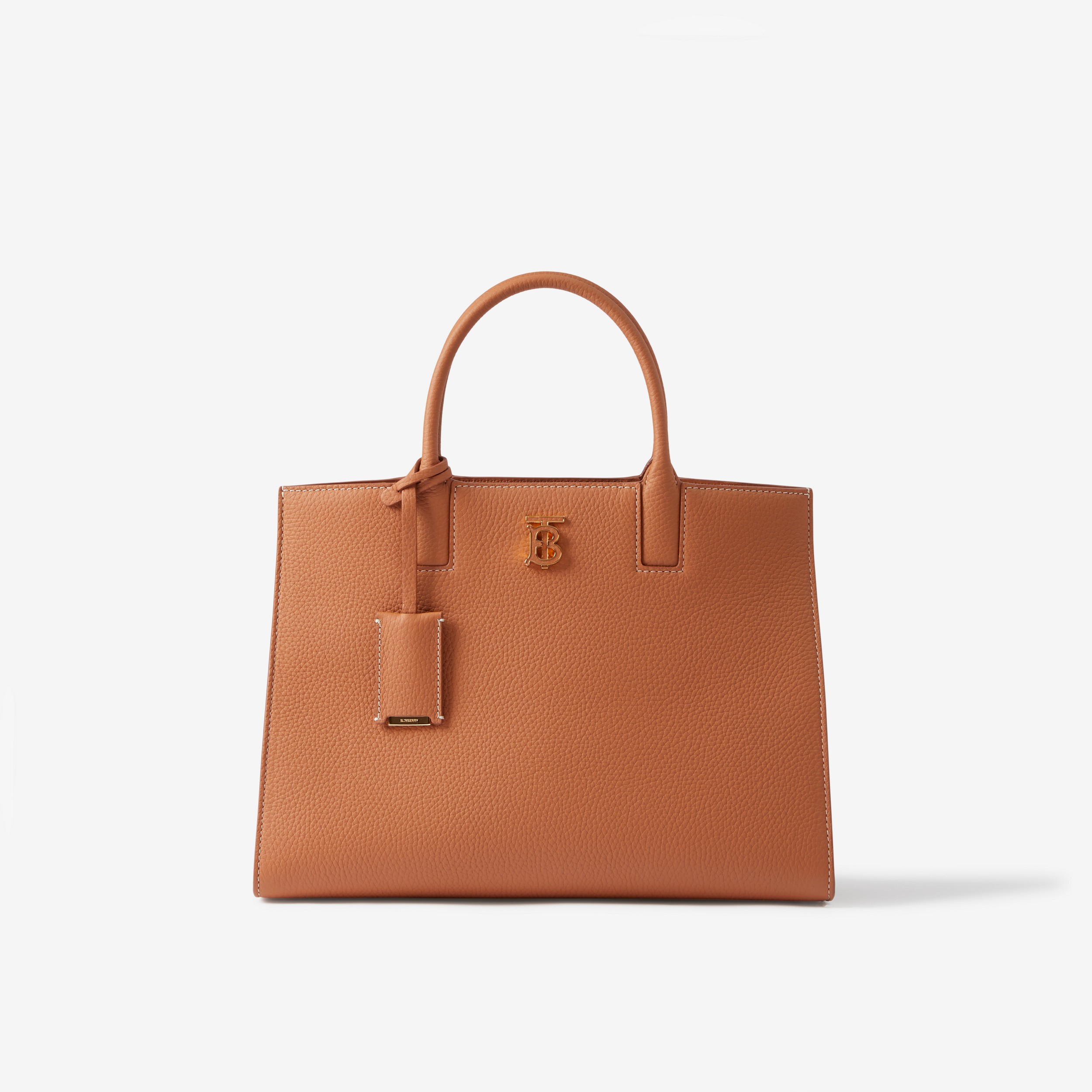 Grainy Leather Small Frances Bag in Warm Russet Brown - Women | Burberry® Official