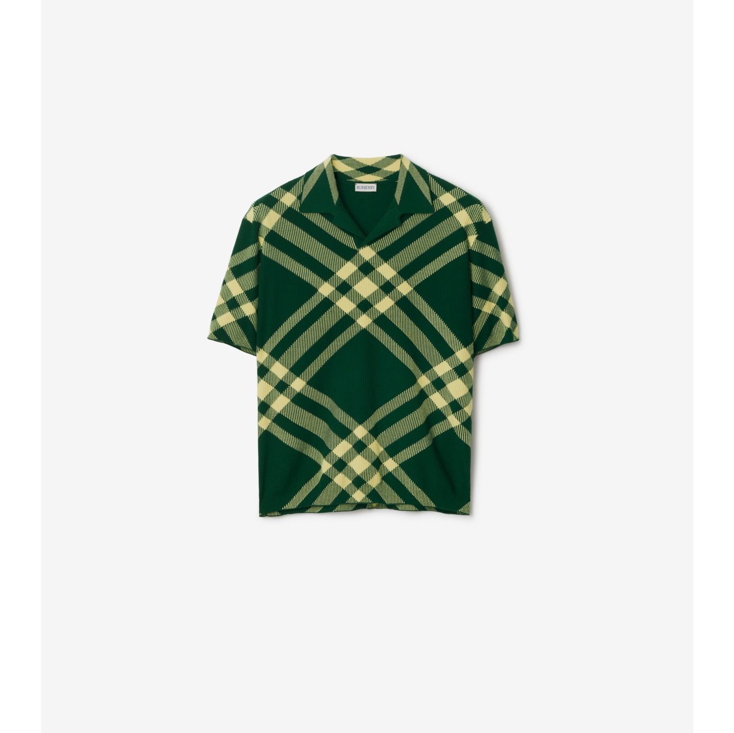 Burberry store plaid polo