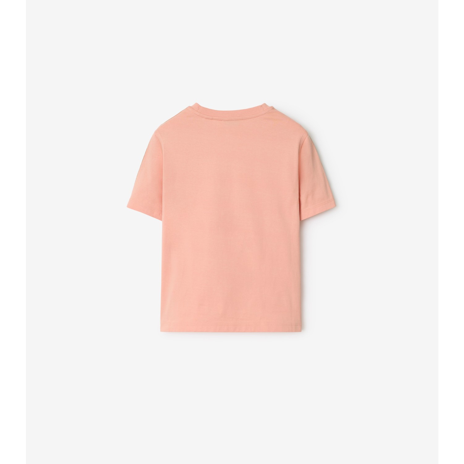 Check Trim Cotton T-shirt