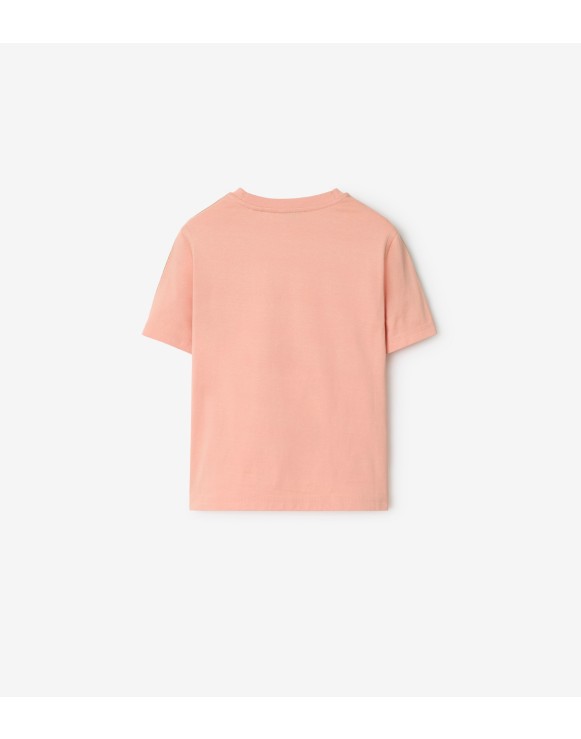 Check Trim Cotton T-shirt
