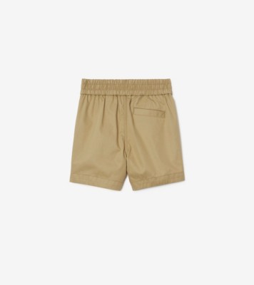 BURBERRY Straight-Leg Checked Silk-Twill Shorts for Men