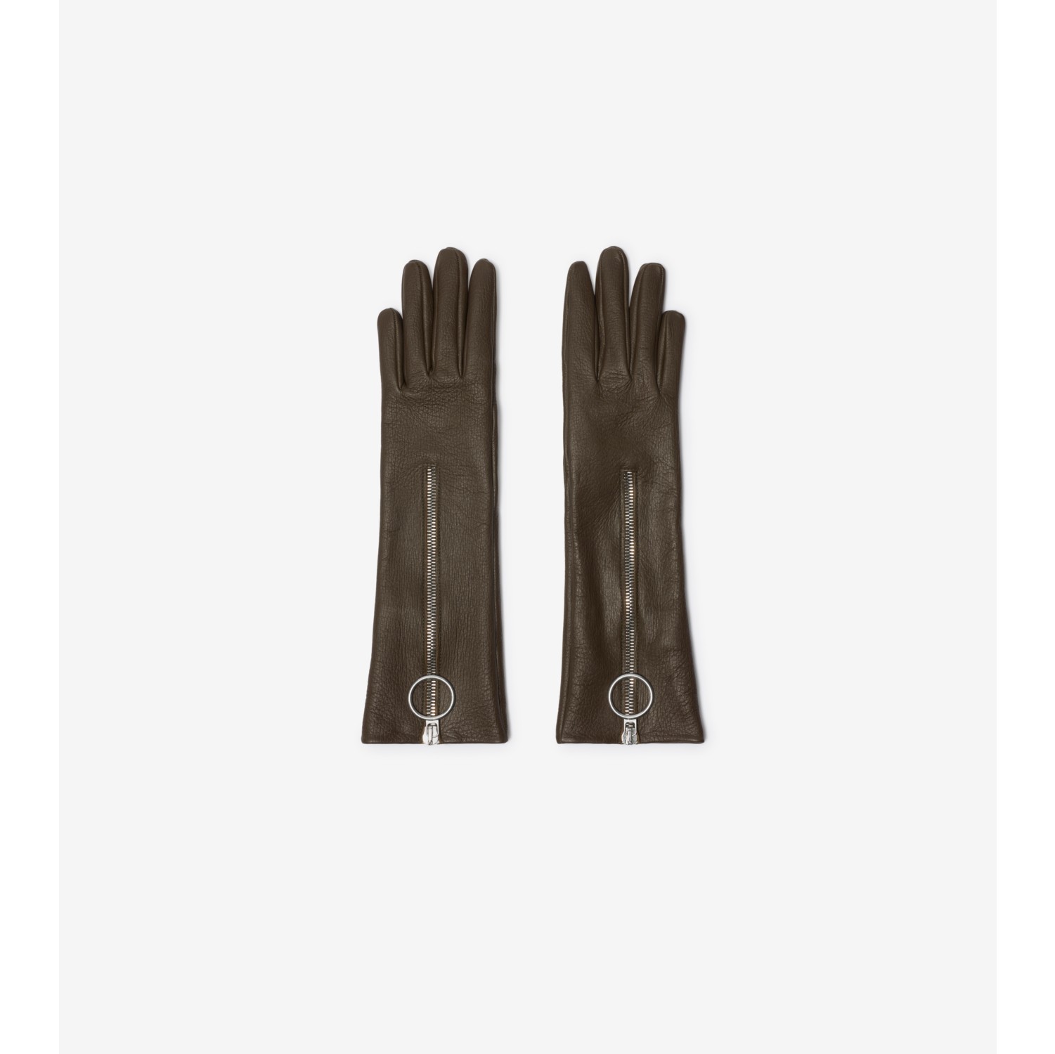 Leather Zip Gloves