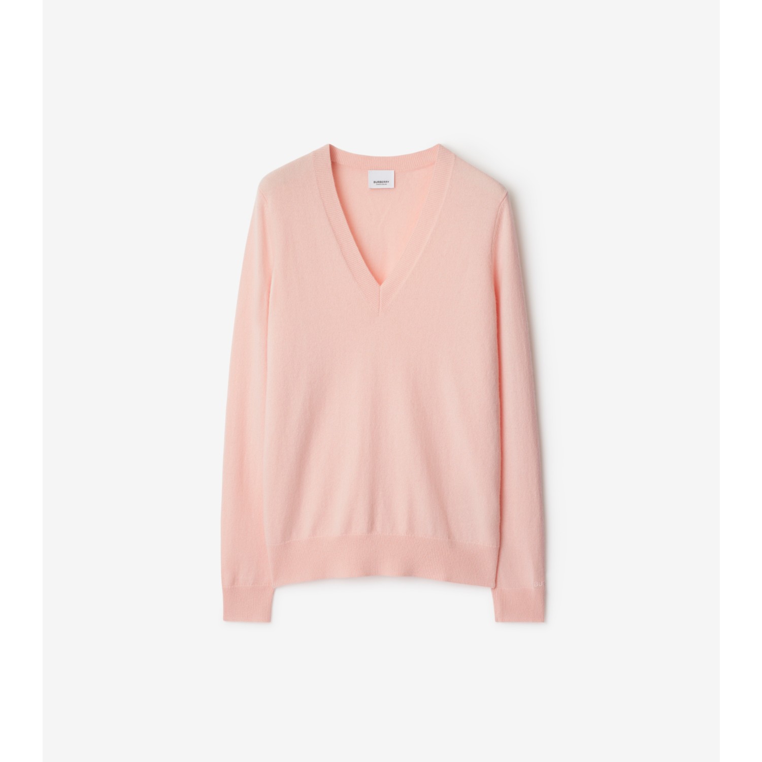 Cashmere Sweater in Pale pink Women Burberry Official