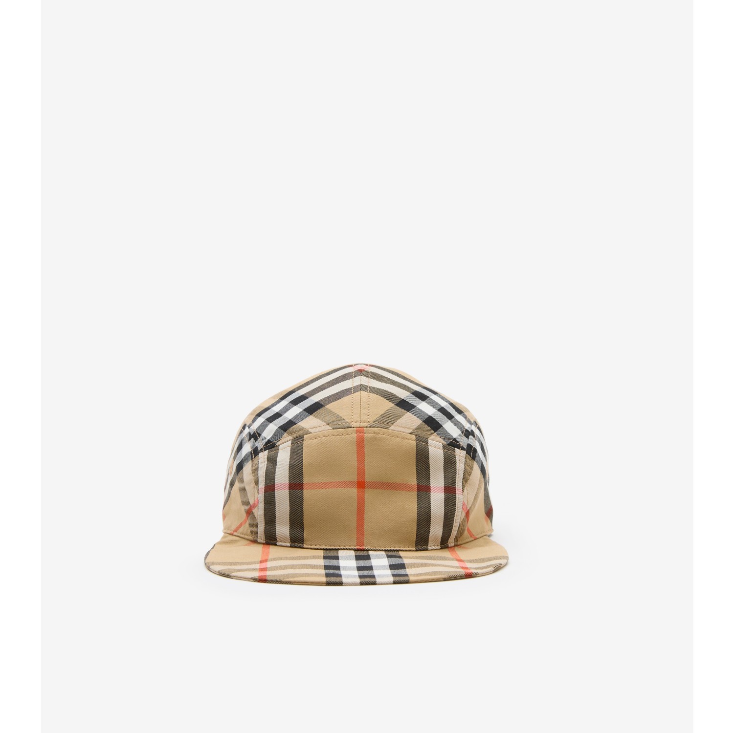 Check Cotton Three-piece Baby Gift Set in Sand beige - Children | Burberry® Official