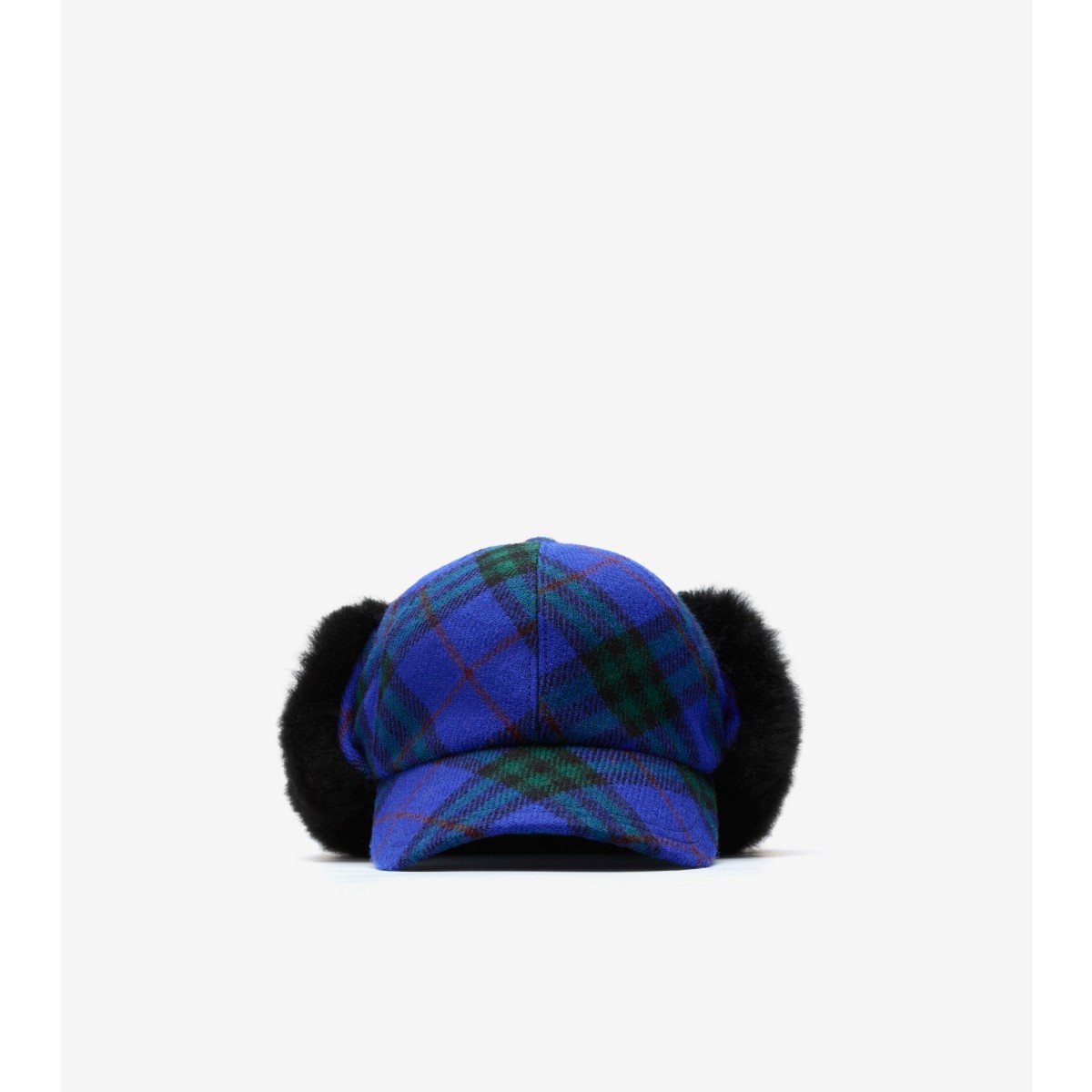  Check Wool Trapper Cap