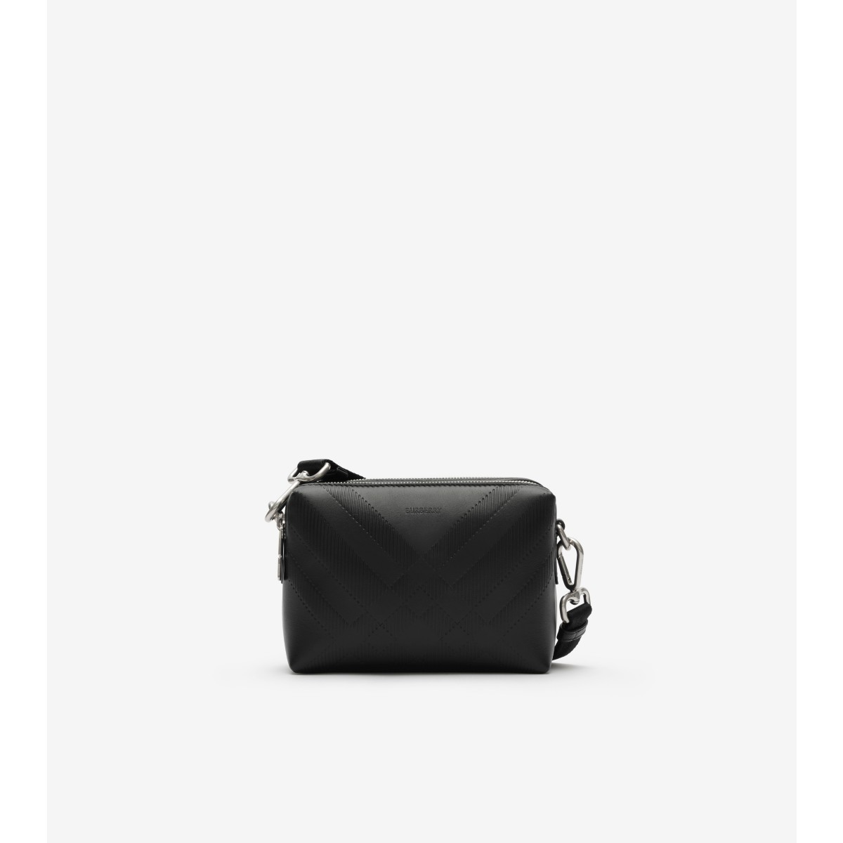  Check Embossed Crossbody Bag