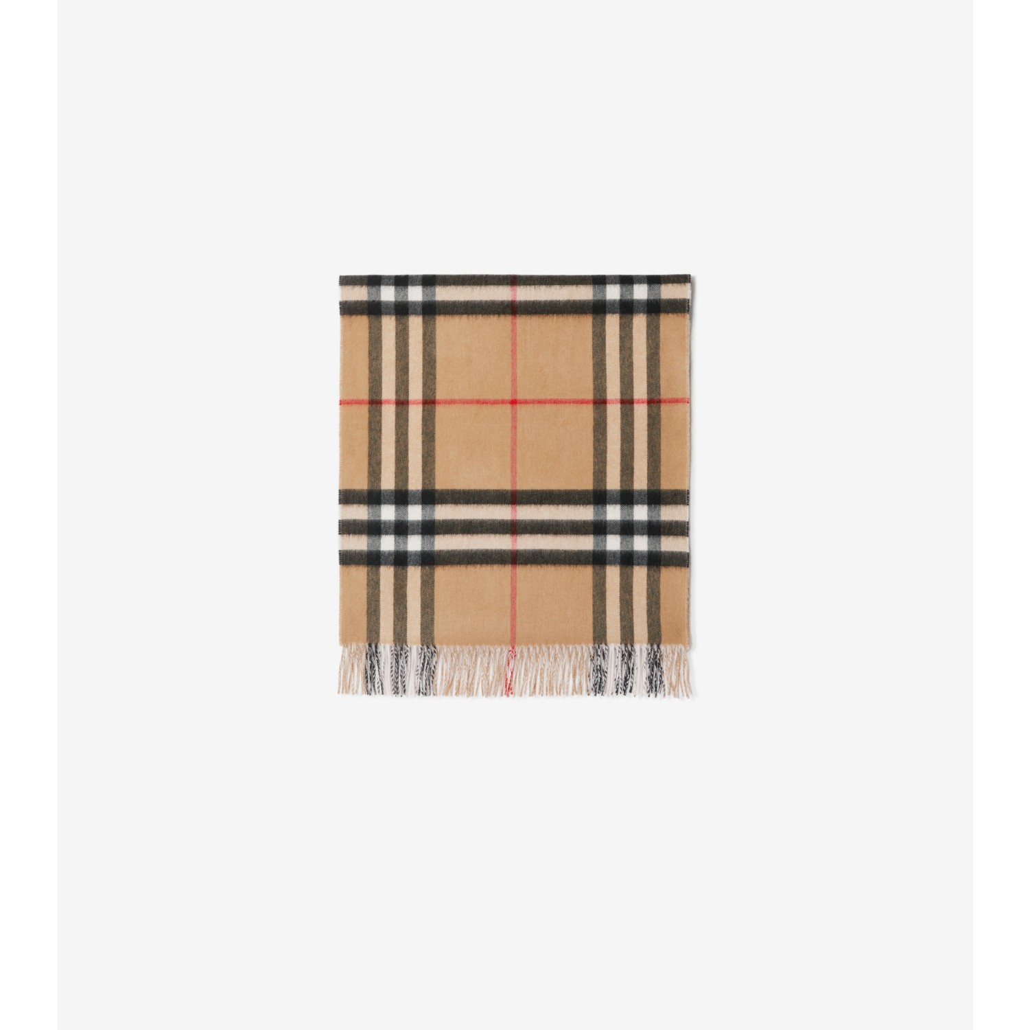 Reversible Check Cashmere Scarf