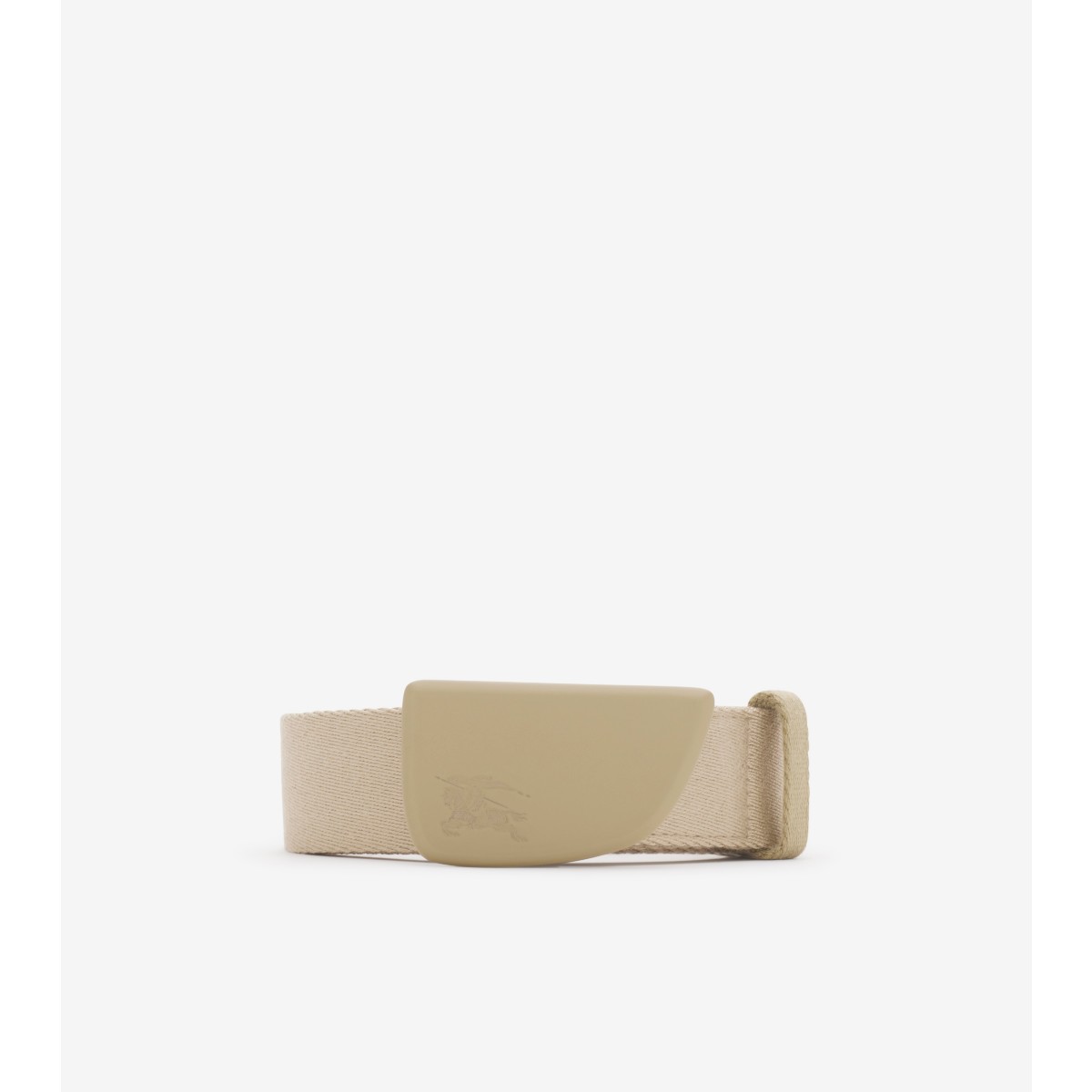 Burberry Webbing Shield Belt In Hunter