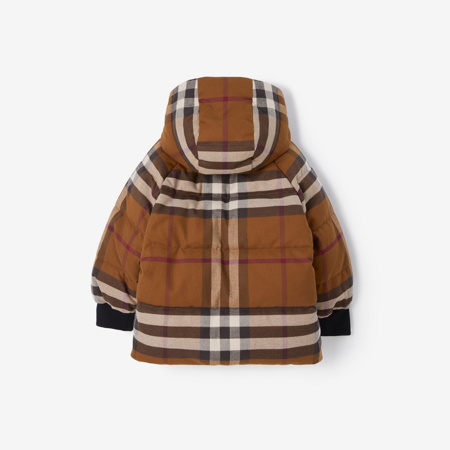 Check Reversible Puffer Jacket in Birch Brown | Burberry® Official