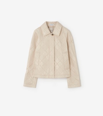 Burberry キルティング ナイロン ティフィールド ジャケット (ストーンベージュ) - ウィメンズ | Burberry®公式サイト