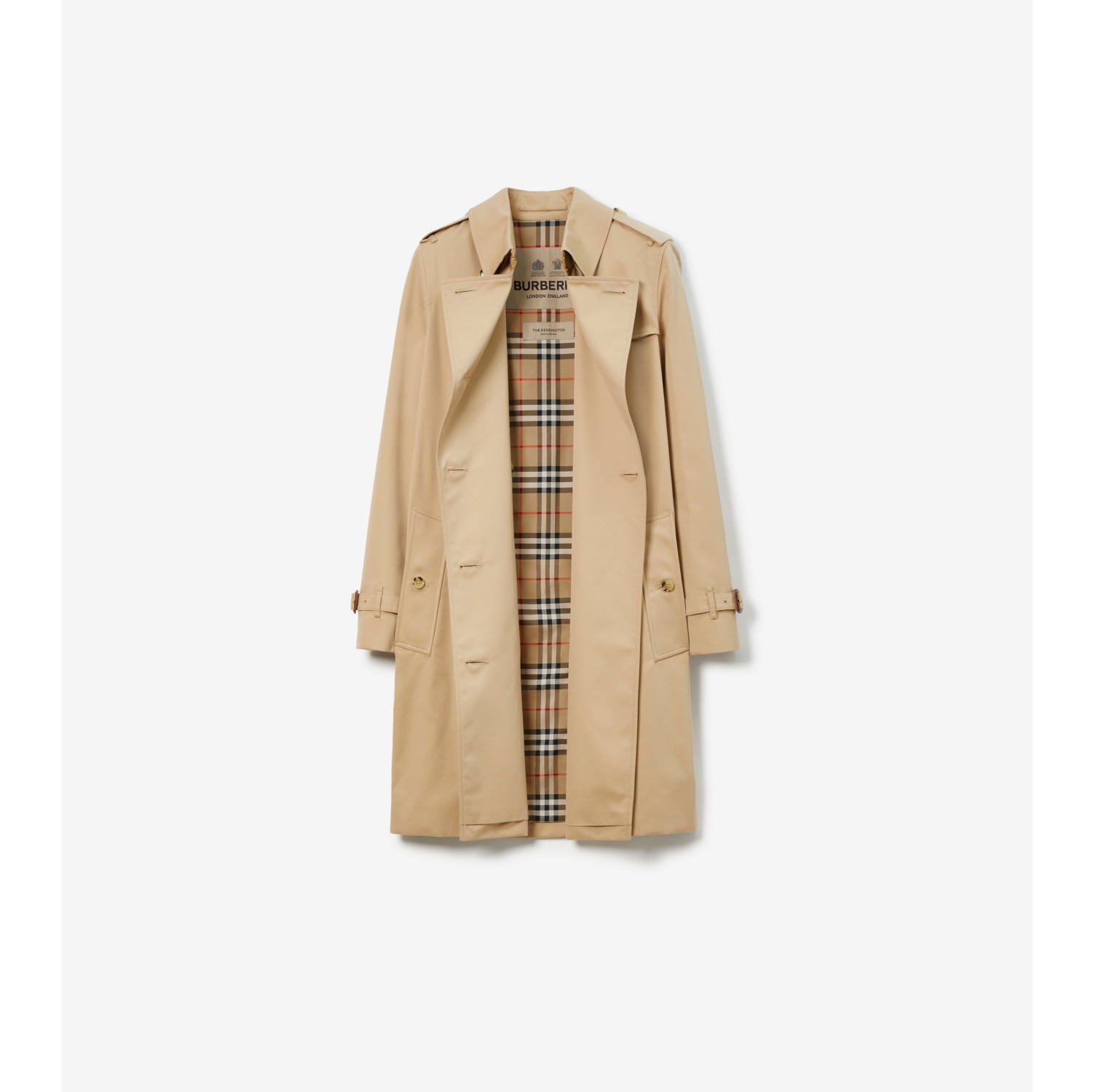 The Long Kensington Heritage Trench Coat in Honey - Women