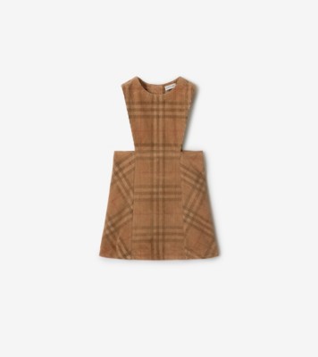 ワンピース '00s archive Burberry dress y2k Check Corduroy Dress in Archive beige | Burberry® Official