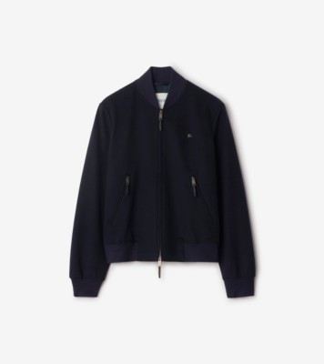 カシミア ボマージャケット (ネイビー) - メンズ, ピュアカシミア