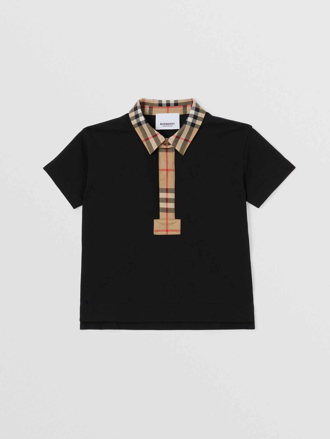 Vintage Burberry London Nova Check Poloshirt Kleding Meisjeskleding Tops & T-shirts Polos 