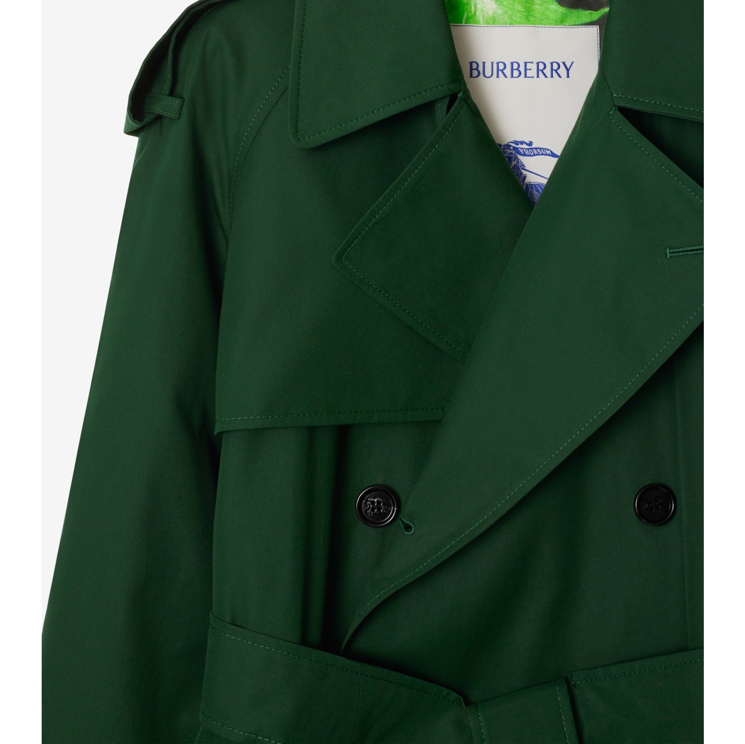 Burberry trench coat mens green deals