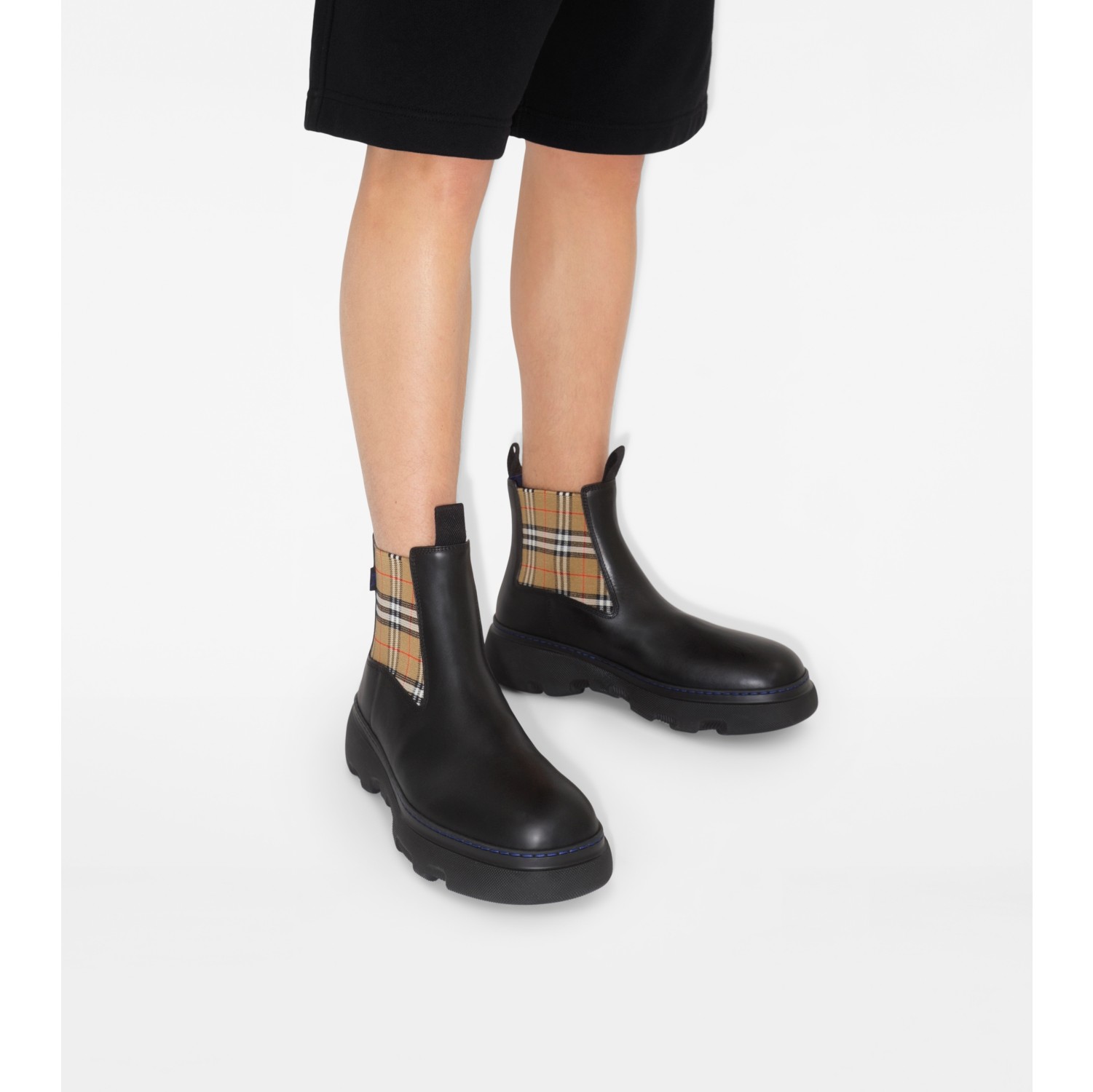 Leather Creeper Low Chelsea Boots