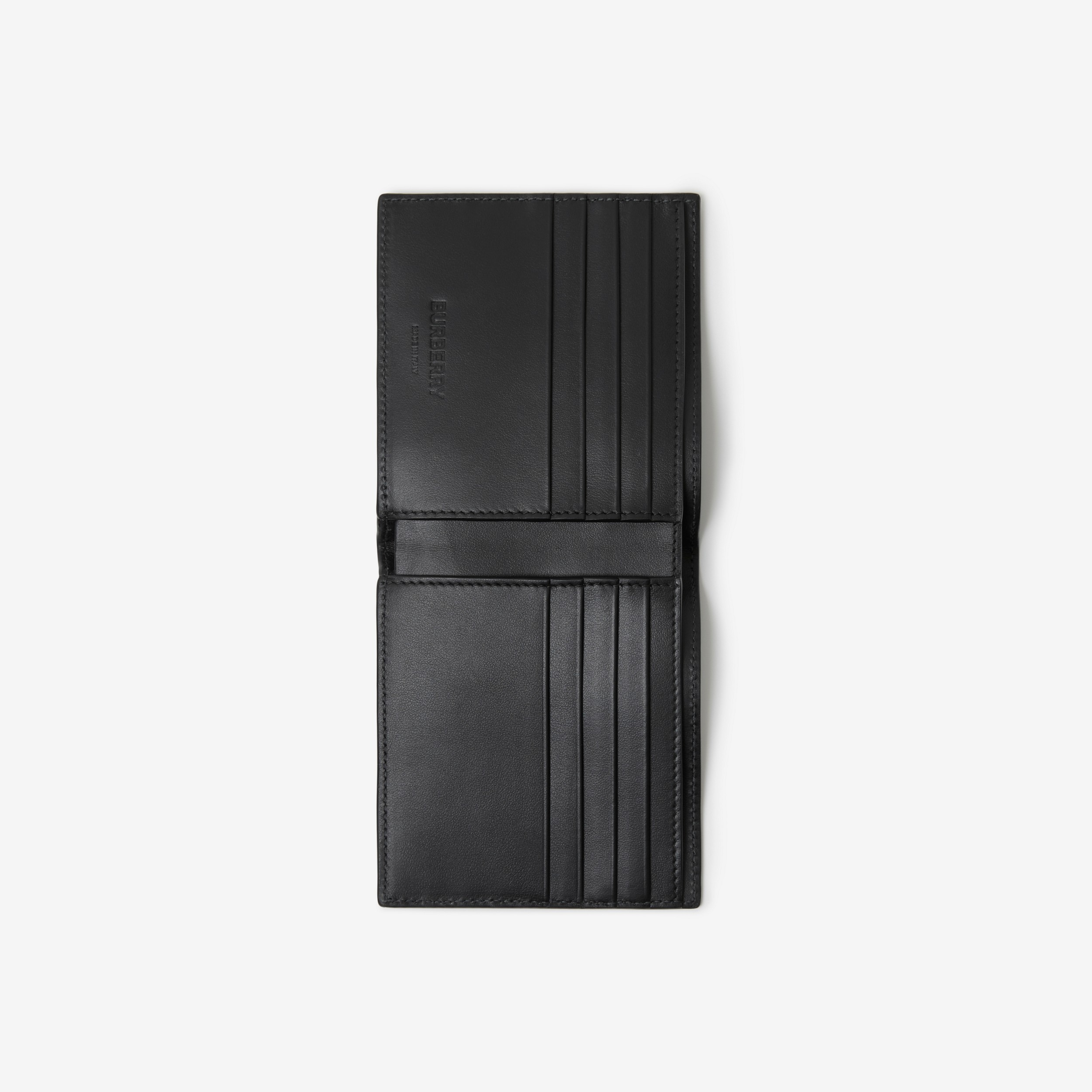 Grainy Leather TB Bifold Wallet in Black/black - Men | Burberry® Official - 4