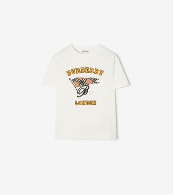 フラッグ コットンTシャツ (チョークホワイト) | Burberry®公式サイト