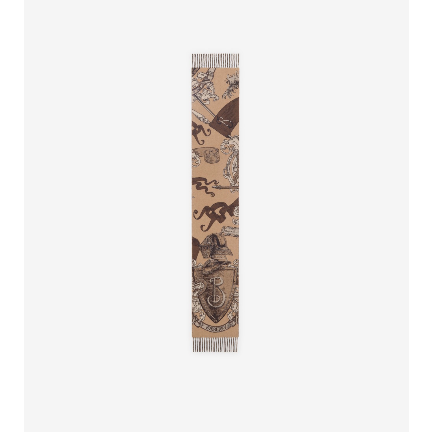 Etched Knight Cashmere Scarf