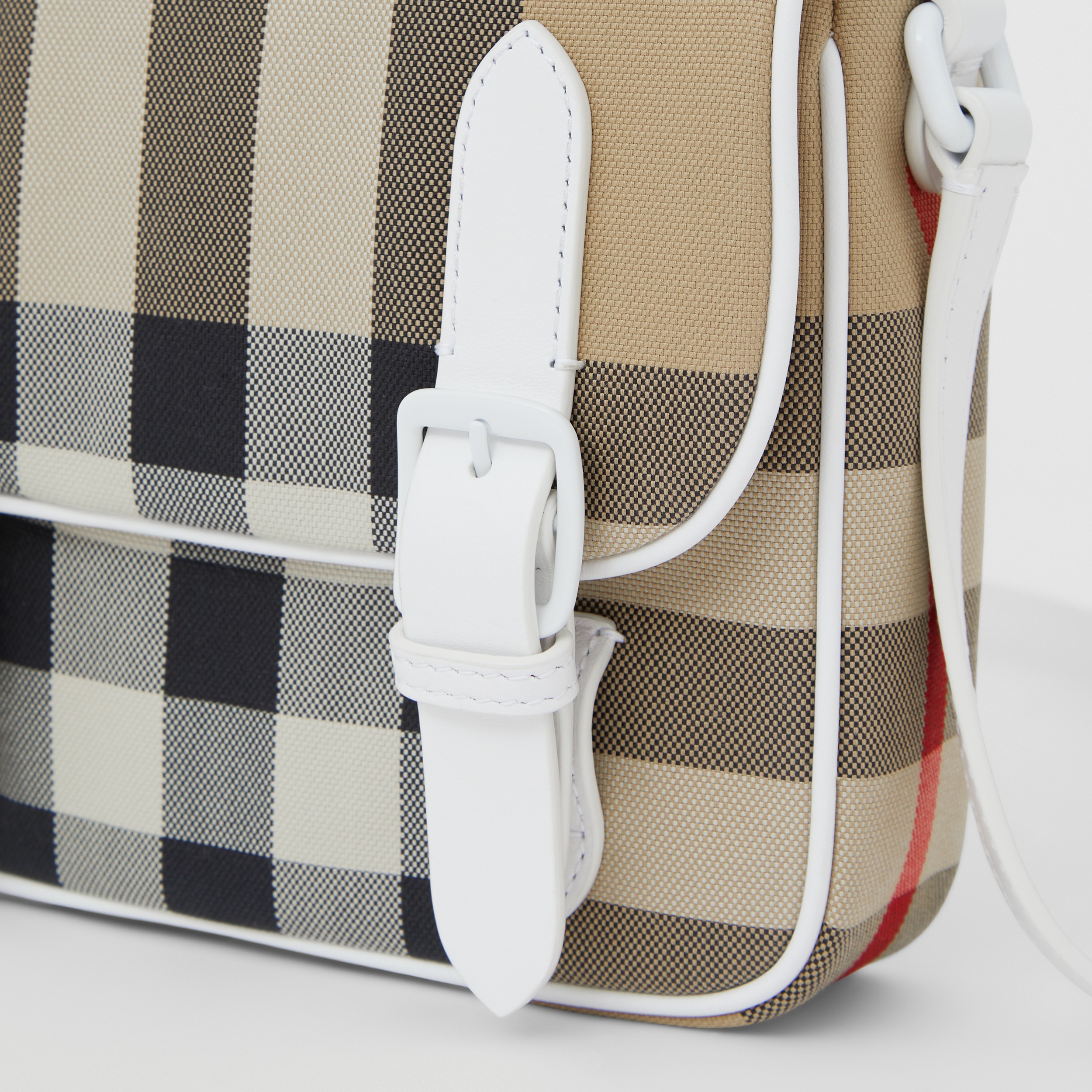 Check Cotton Crossbody Bag in Archive Beige - Children | Burberry® Official - 2