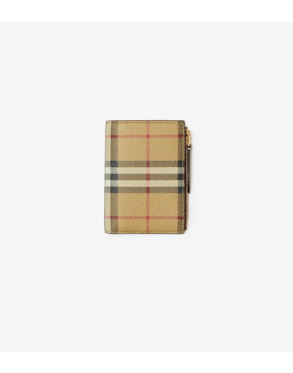 Small Check Bifold Wallet