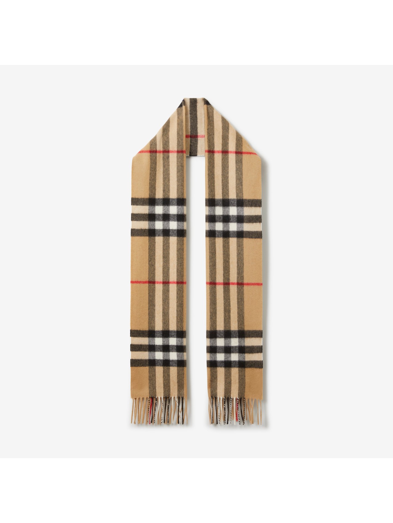 The Burberry Check Cashmere Scarf Archive Beige | Burberry®