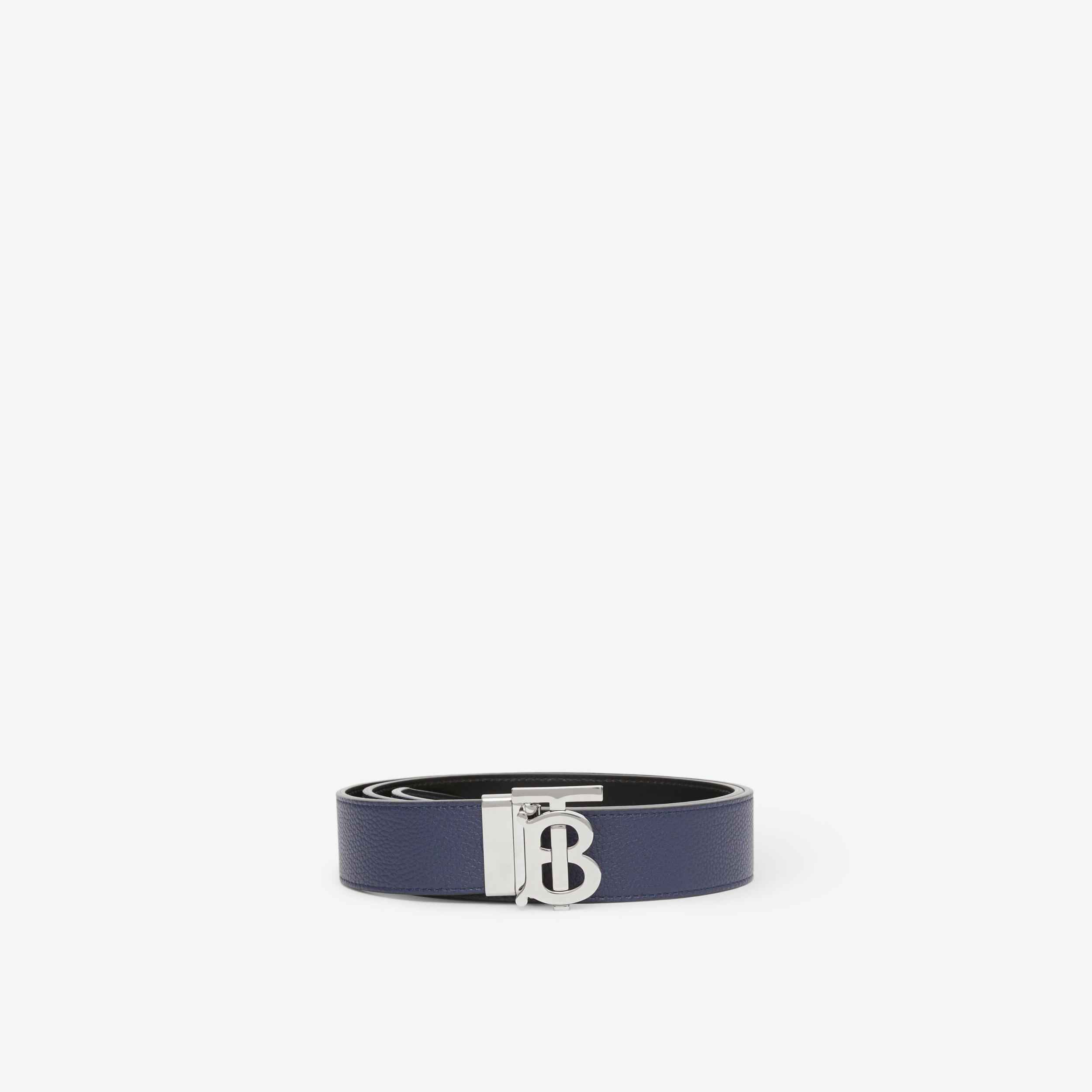 Reversible Leather TB Belt in Navy/black - Men | Burberry® Official