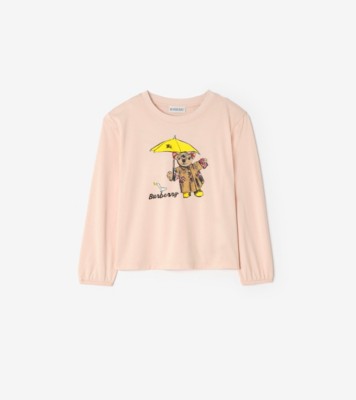 Rain Bear​ Cotton Long sleeve T shirt Bouquet ®