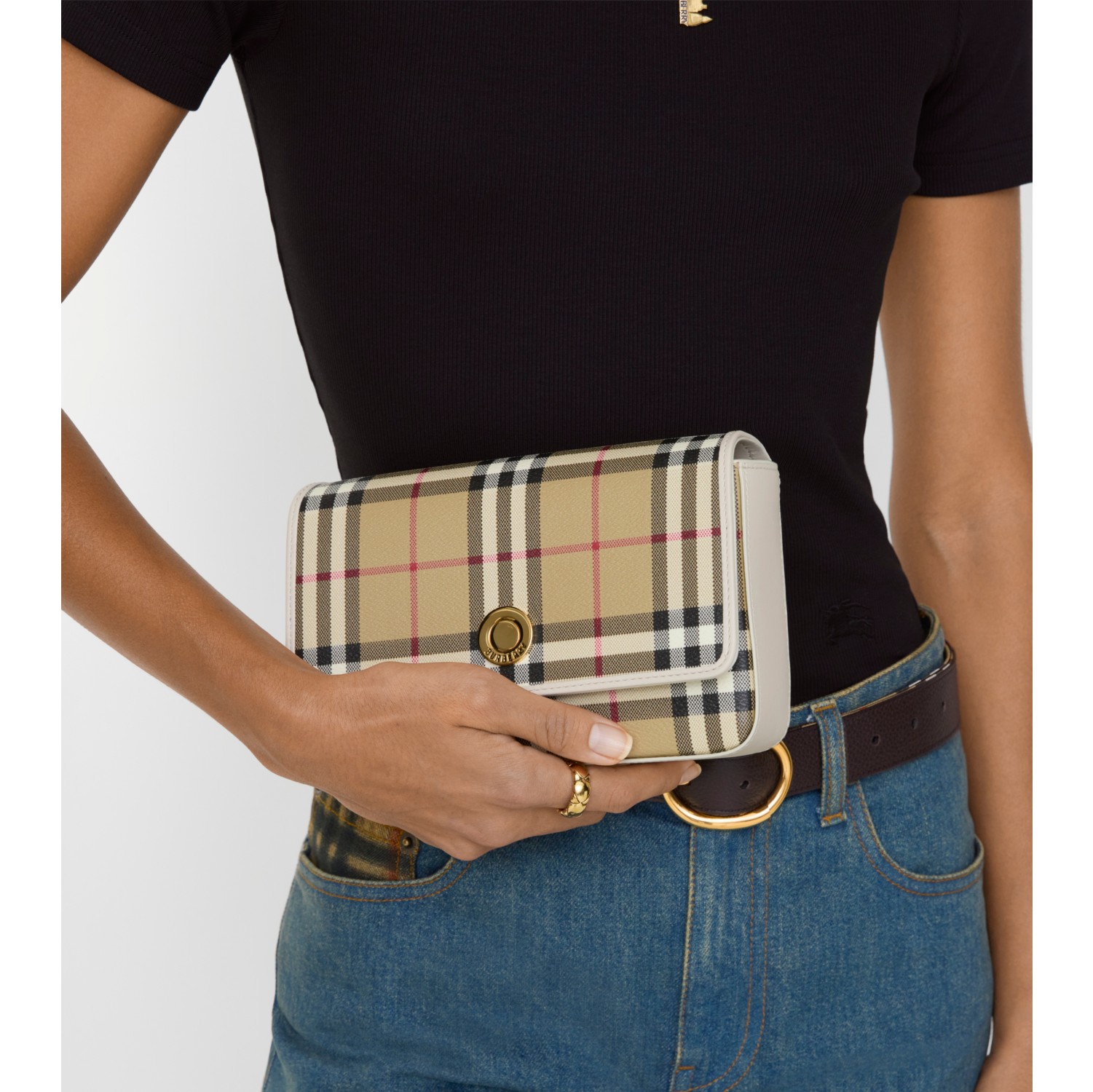 Hampshire Bag in Archive beige/soap beige - Women, Cotton, Technical | Burberry® Official