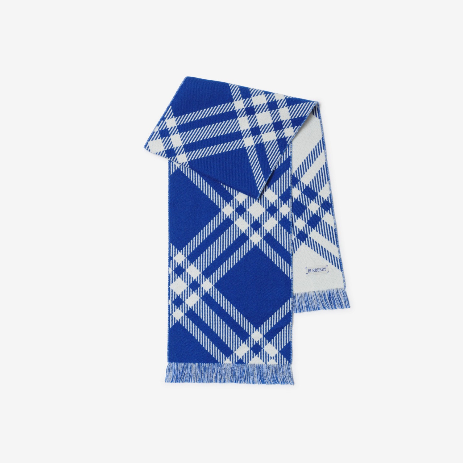 Check Wool Scarf in Knight - Children | Burberry® Official