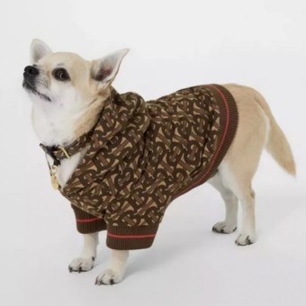 Burberry monogram shop dog hoodie