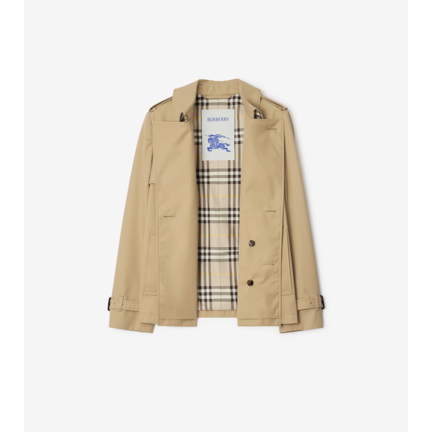 Cotton Blend Trench Jacket - thumbnail 5