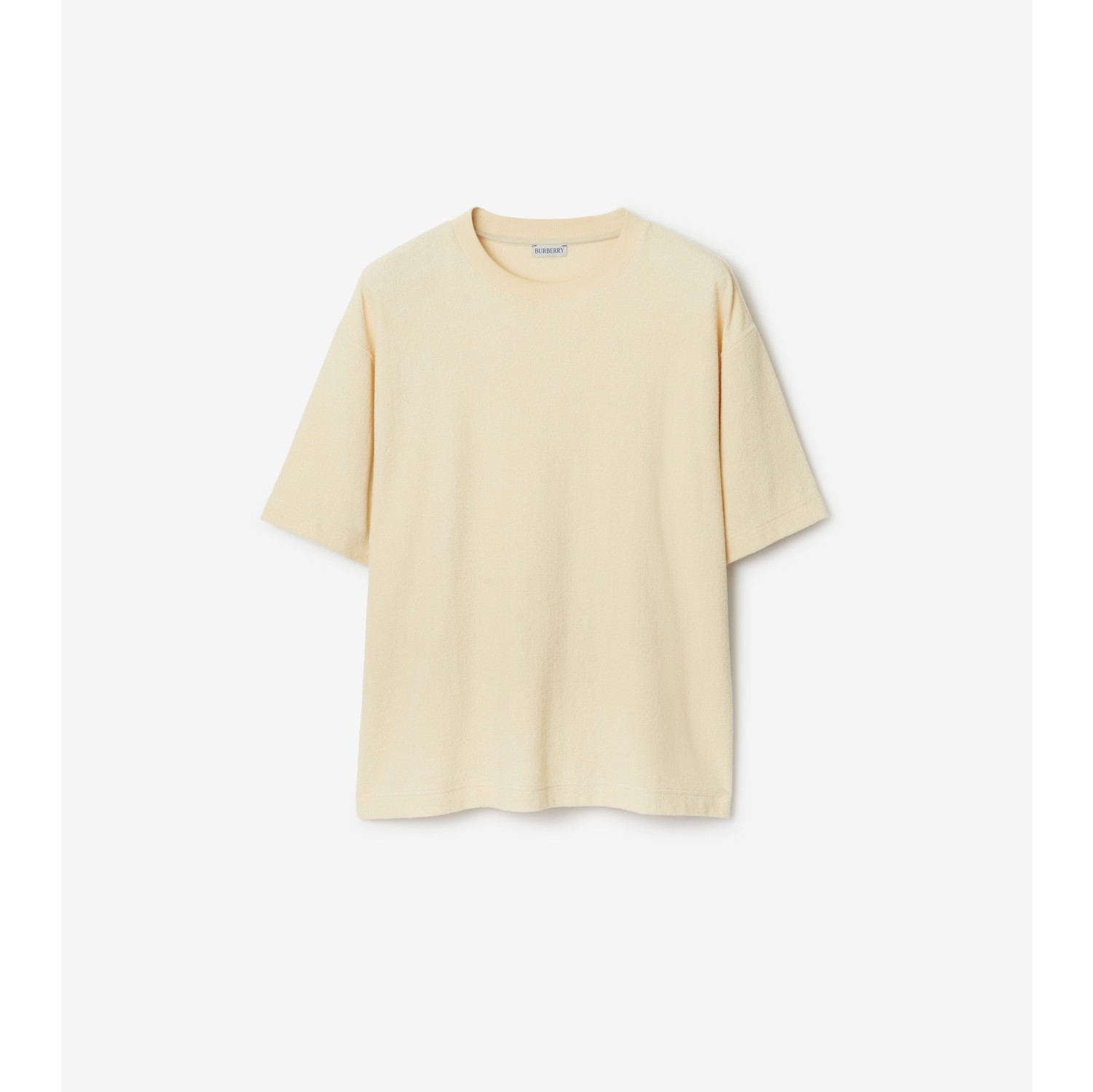 Cotton Towelling T-shirt in Calico - Women | Burberry® Official
