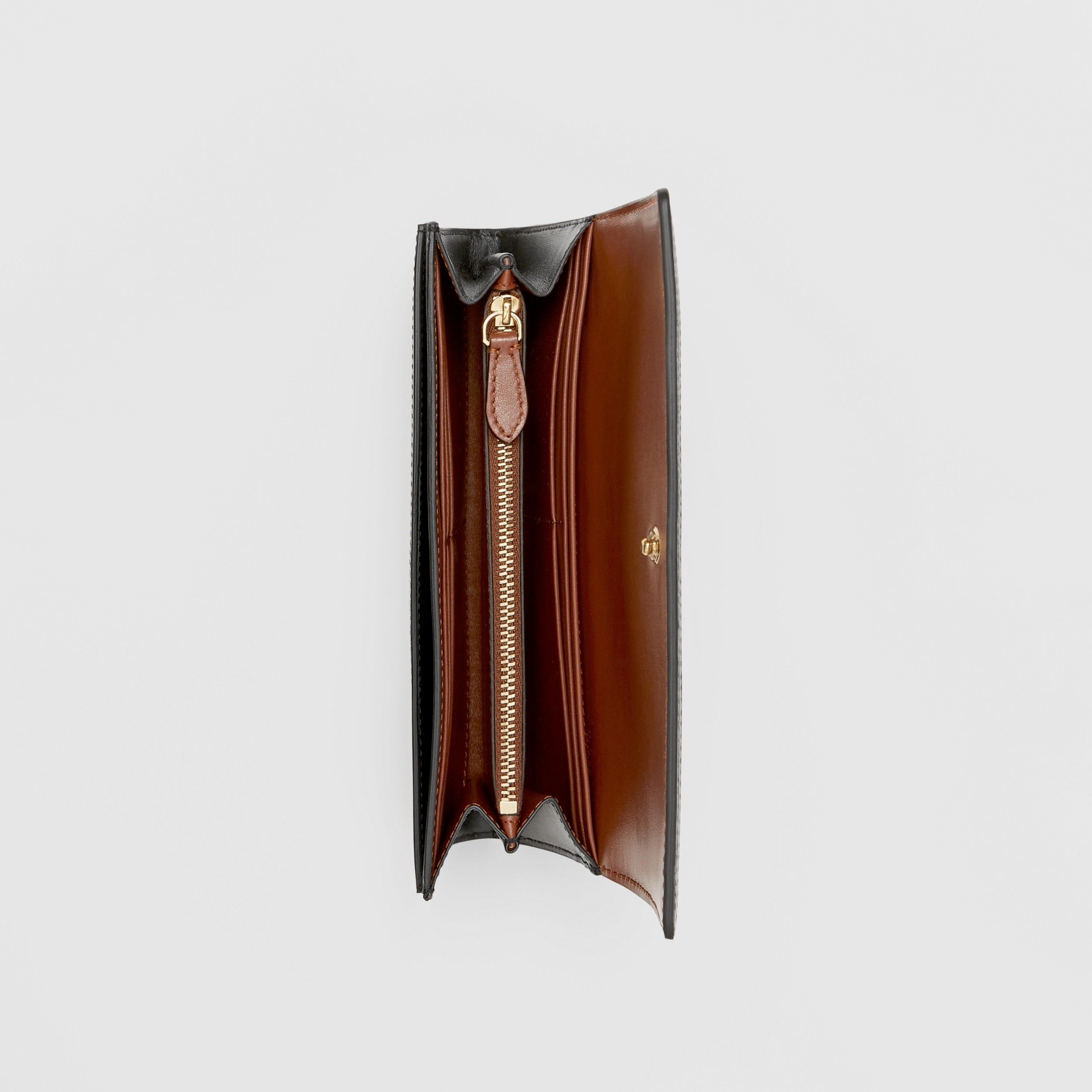 Brieftasche im Kontinentalformat mit Streifenmuster (Vintage-beige) - Damen | Burberry® - 3