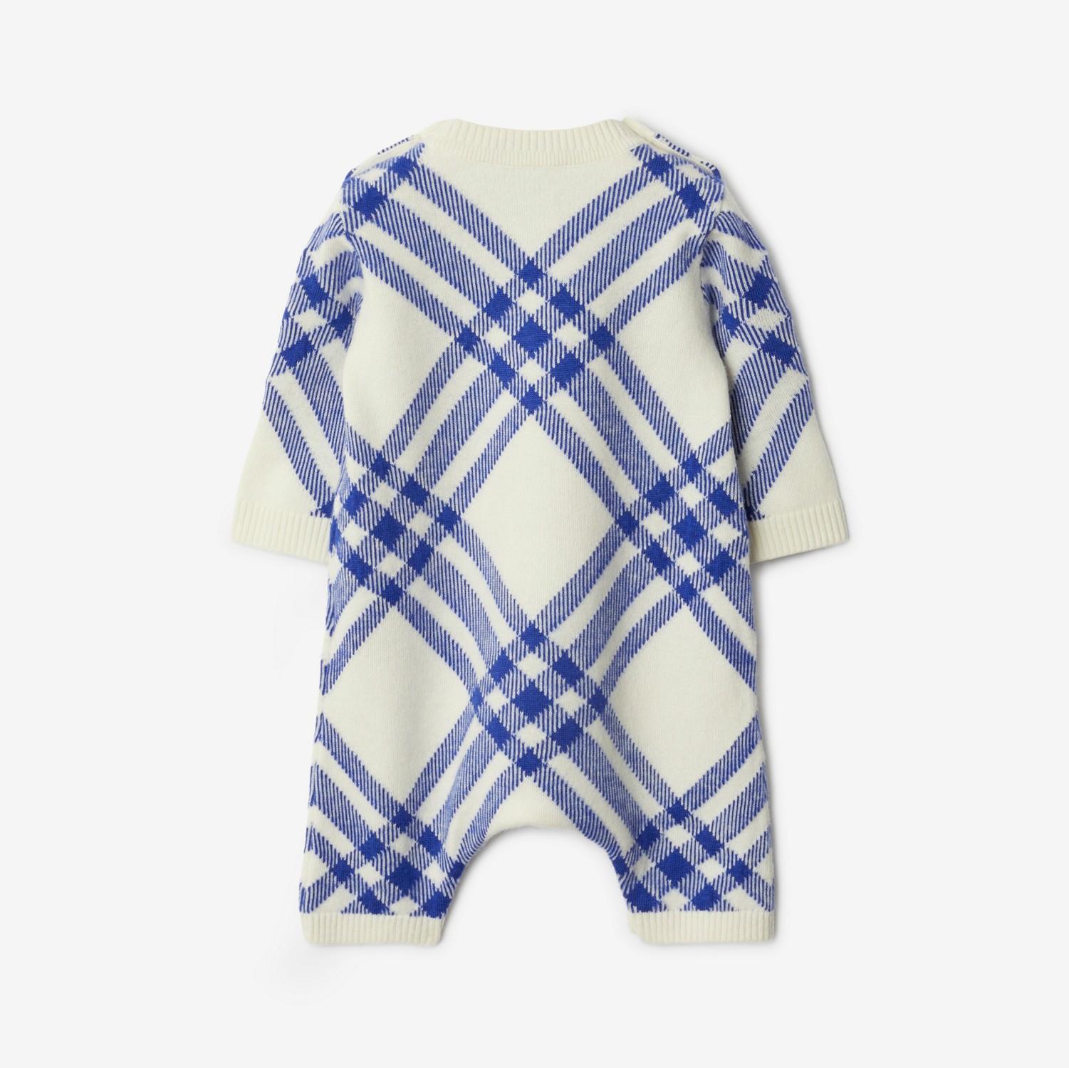 Check Wool Cashmere Two-piece Baby Gift Set