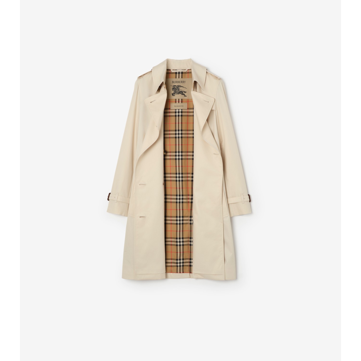 Mid-length Tropical Gabardine Kensington Trench Coat - thumbnail 6